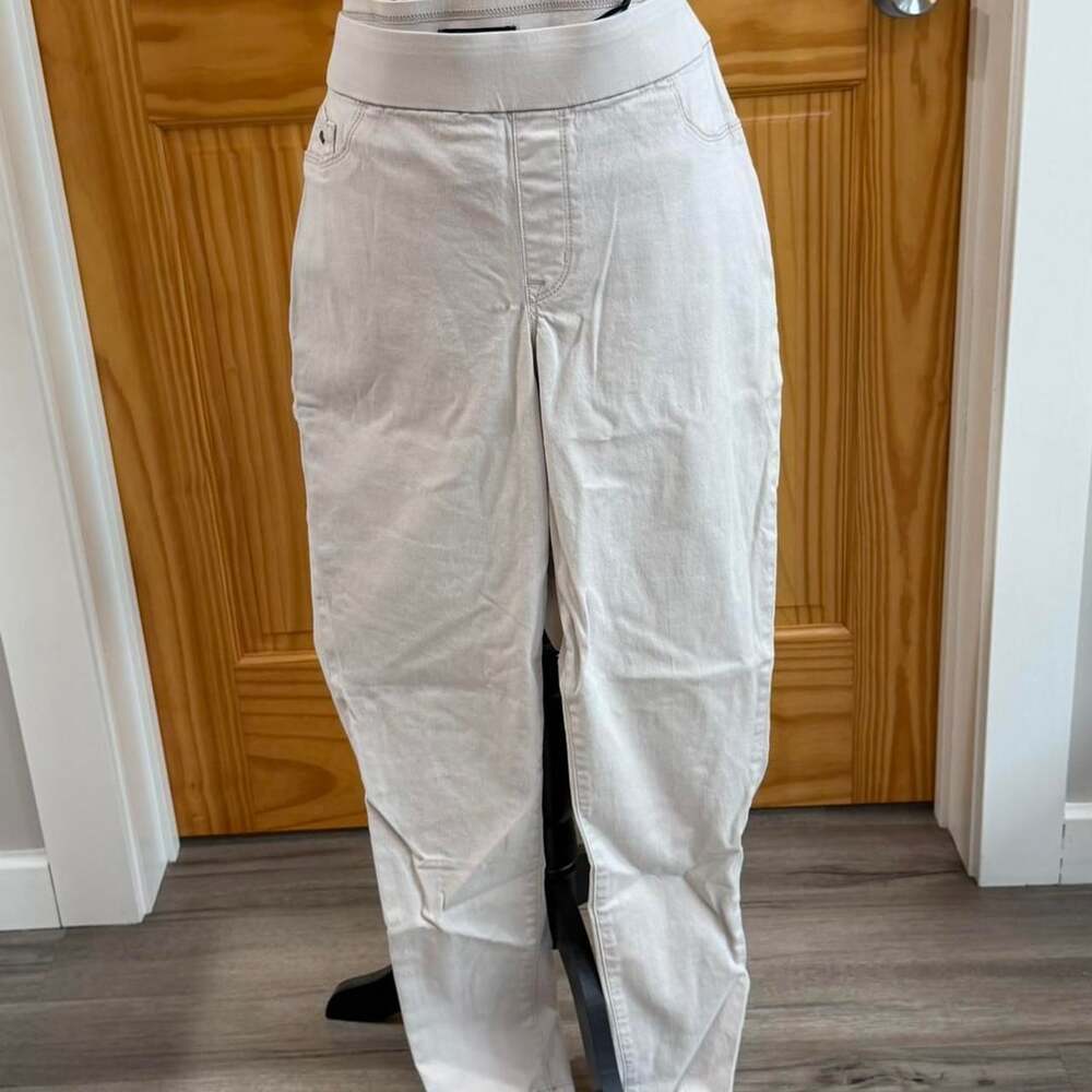 Nine West Jeans Pull-On Pants Cream Size 14
